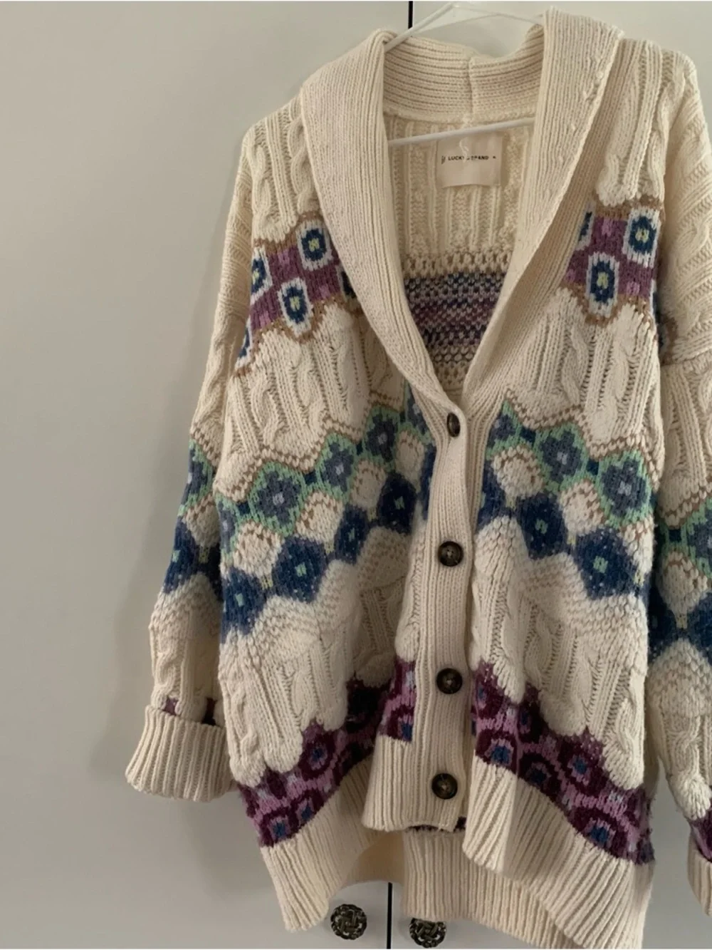 Lucky Brand Heavy Knit Cardigan - Picture 1 of 10